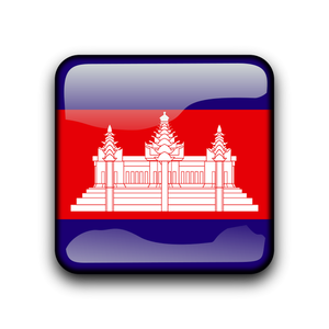 Vettore di bandiera Cambogia