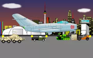 Avião no aeroporto