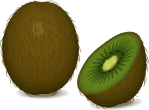 Kiwifrukt och hälften