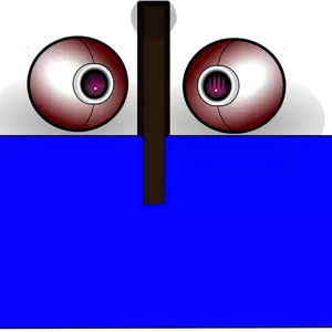 Two webcams in face-like vector drawing