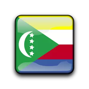 Bendera Komoro pulau vektor