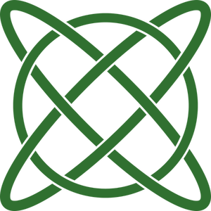 Image de vecteur de chemin atome signer dans un cercle