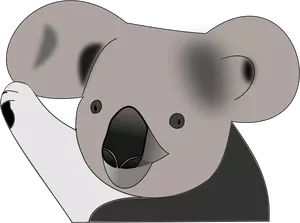 Imagem de vetor de urso coala engraçado