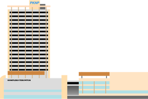 Kompleks Teruntum vector de la imagen del edificio