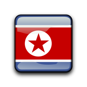 Vecteur de drapeau de la Corée du Nord