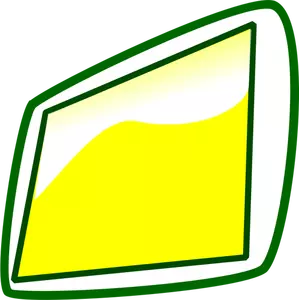 平板电脑图标与绿色帧矢量图像