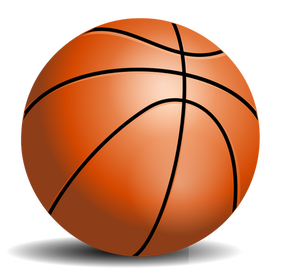Dibujo de pelota de baloncesto vectorial