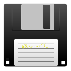 Vector image of a floppy disk