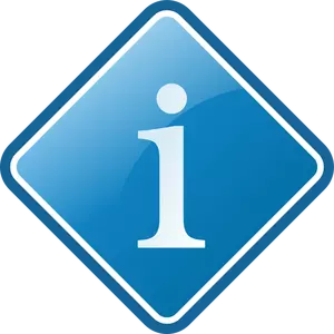Information center sign vector image