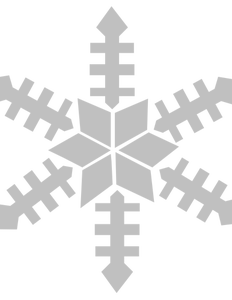 Illustrazione vettoriale di fiocco di neve