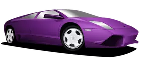 Lila Lamborghini vektorbild