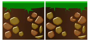 Vektor grafis dari permainan ikon untuk tanah