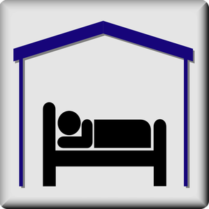 Apartment pictogram vector drawing