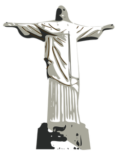 Vector Illustrasjon av Kristusstatuen