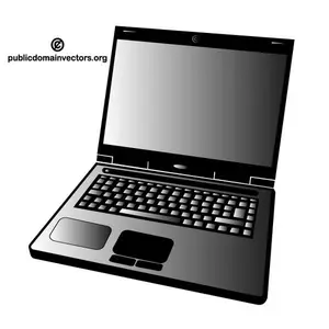 Computer laptop vector graphics
