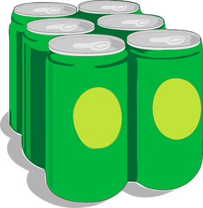 Canned drink vector graphic