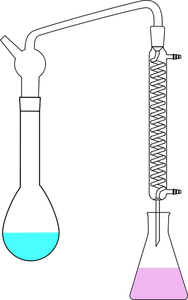 Grafica vettoriale esperimento di chimica