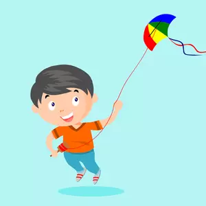 Jogar a animação de kite