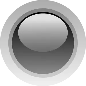 Ilustración dedo tamaño botón negro vector