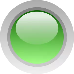 Prst velikost zelené tlačítko Vektor Klipart