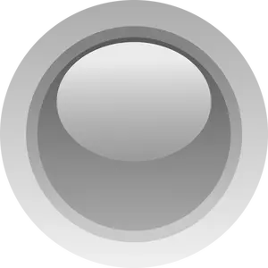 Gráficos del vector dedo tamaño botón gris