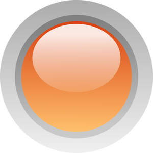 Palec wielkości pomarańczowy przycisk wektor rysunek