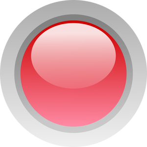 Палец размер красную кнопку векторное изображение