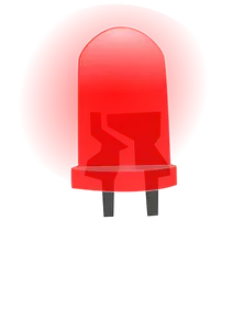 Red LED lamp image