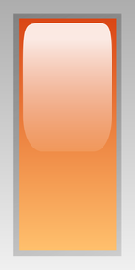 Rectangular orange box vector illustration