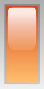 Ilustración de vector de caja naranja rectangular