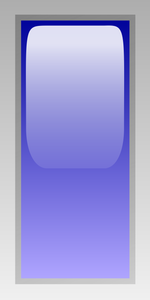 Ilustração em vetor caixa retangular azul