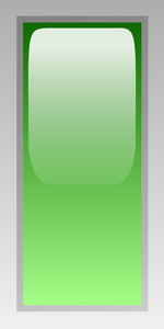 Rechthoekige groene doos vector illustraties