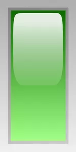 Arte Caja rectangular verde vector clip