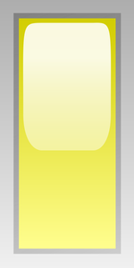Illustrazione vettoriale scatola rettangolare giallo