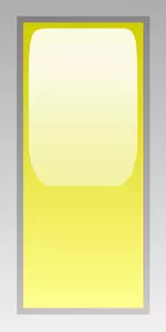 Suorakaiteen muotoinen keltainen laatikkovektorikuva