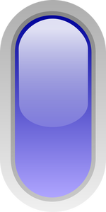 Pílula na vertical em forma de gráficos de vetor botão azul
