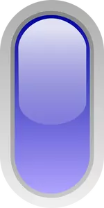 Pozycji pionowej pigułki kształt niebieski przycisk grafika wektorowa