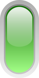 ClipArt vettoriali di pulsante verde a forma di pillola in posizione verticale