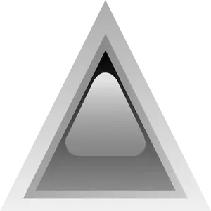 Hitam dipimpin gambar vektor segitiga
