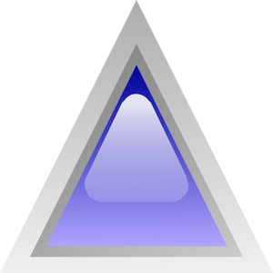Gráficos de vetor de triângulo led azul