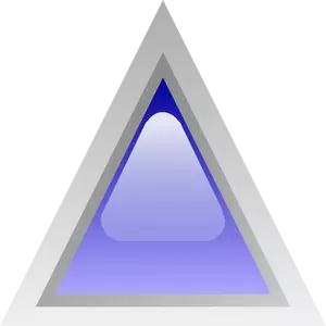 Blue led triangle vector graphics