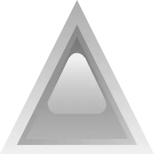 Grey led triangle vector image