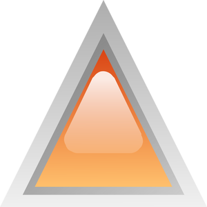 Naranja led ilustración vectorial triángulo