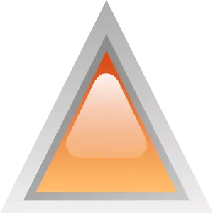 Orange led triangle vector illustration