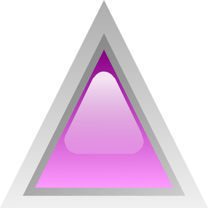 Triângulo led roxo vetor clip-art