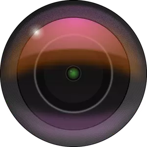 ClipArt vettoriali di obiettivo della fotocamera con filtri di sfocatura gaussiana