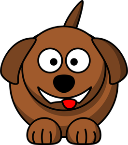 Immagine vettoriale di cane dei cartoni animati lemmlings