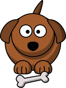 Cartoon dog vector image