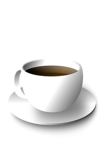 Vektor ilustrasi kopi atau teh dalam cangkir