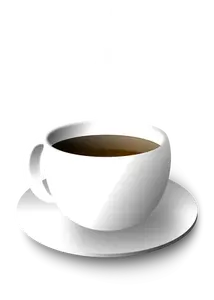איור וקטורי של קפה או תה בכוס